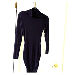 Venus long sleeve navy turtleneck sexy dress